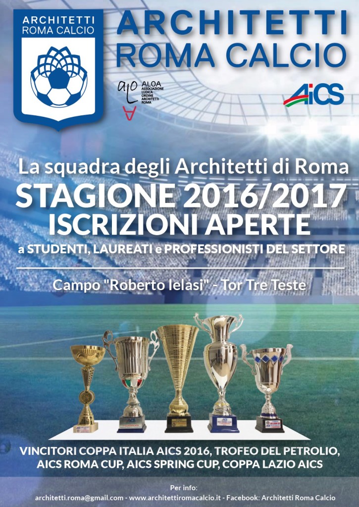 locandina architetti 2016